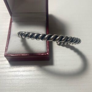 Sterling Silver Rope Cuff